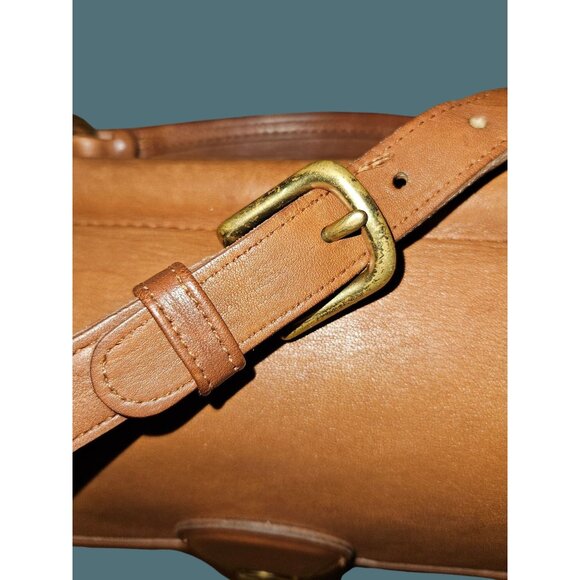 Vintage Coach Willis Glove Tanned Leather Satchel Crossbody Bag Turn Lock 1995 - Picture 6 of 13